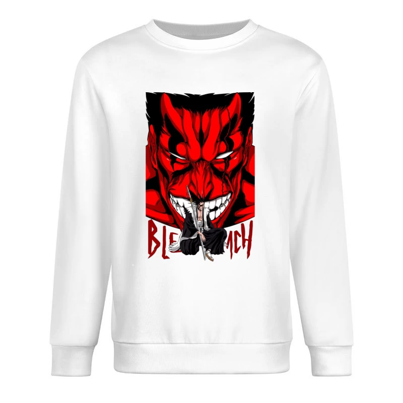 Bleach Poster mit Charakter und Dämonenmaske Herren Pullover Sweatshirt