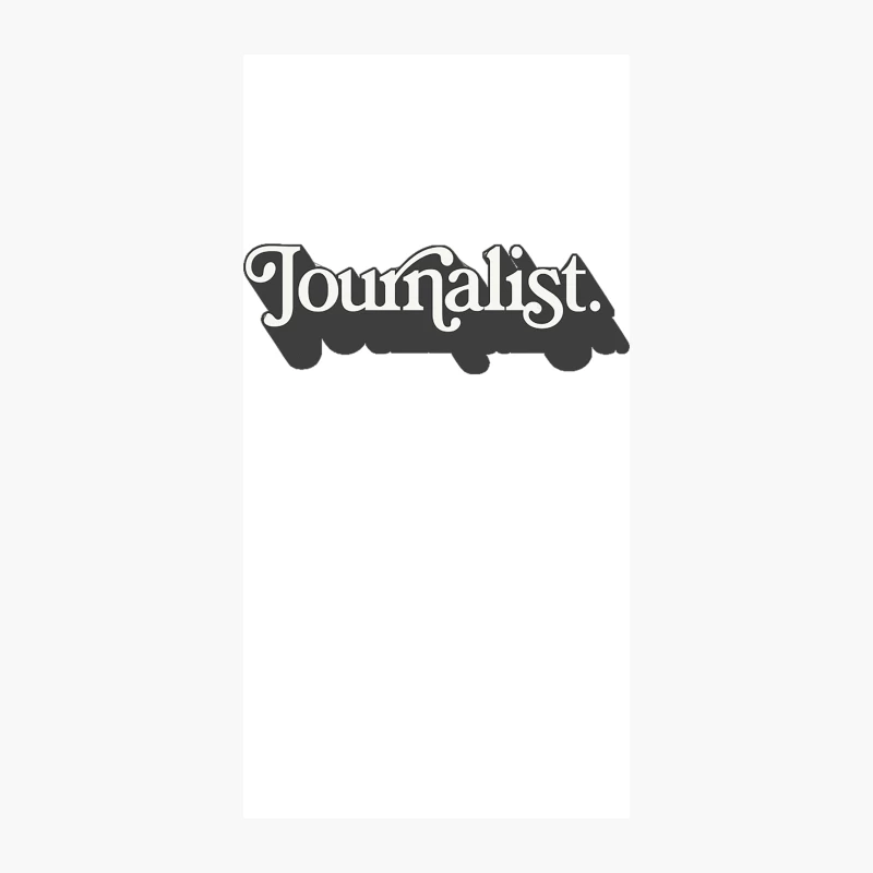 AWESOME Journalist Typographic Design iPhone Case