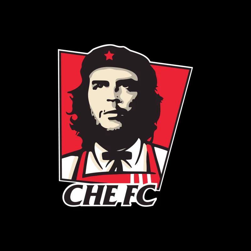 Che Guevara Inspired Sports Team Logo Throw Pillow