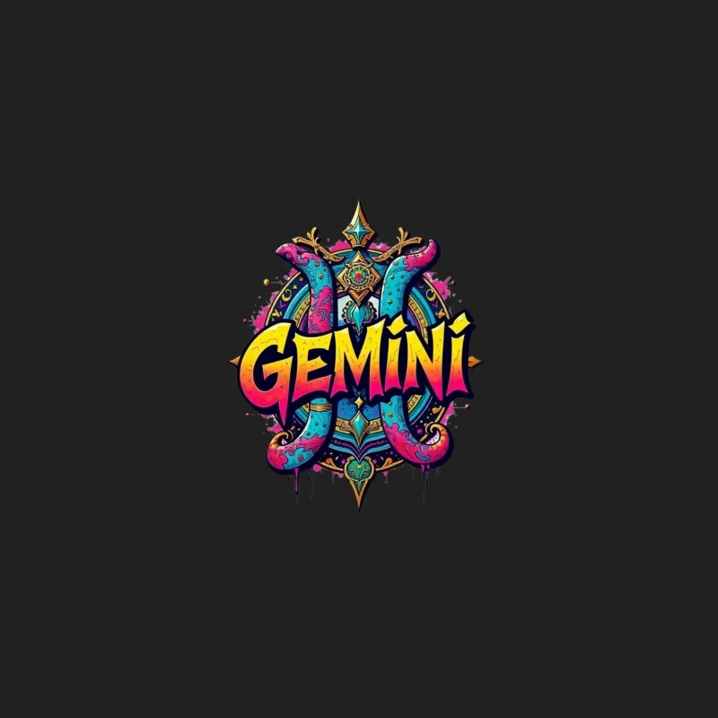 Gemini Zodiac Art Bucket Hat