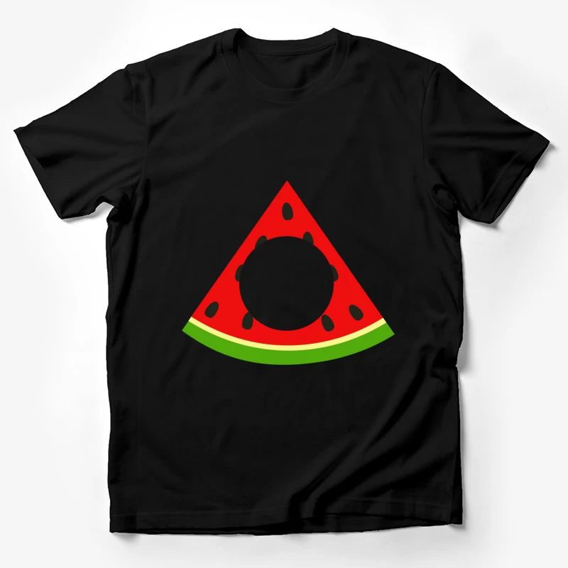Illustration de tranche de pastèque avec trou Homme T-Shirt
