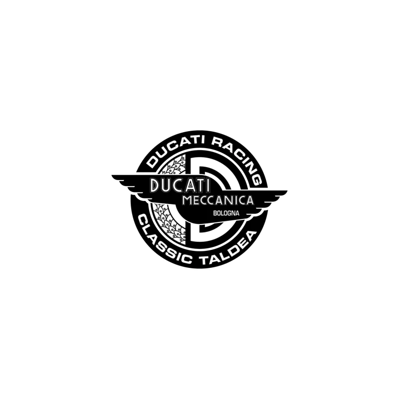 Vintage Ducati Meccanica Racing Logo from Bologna iPhone Case