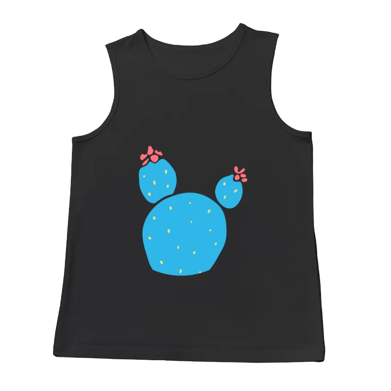 Cactus bleu avec fleurs rouges Homme Débardeur