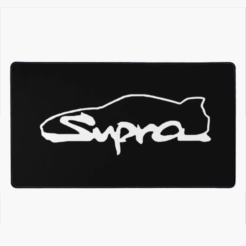 Toyota Supra Logo Minimalist Outline Design Desk Mat