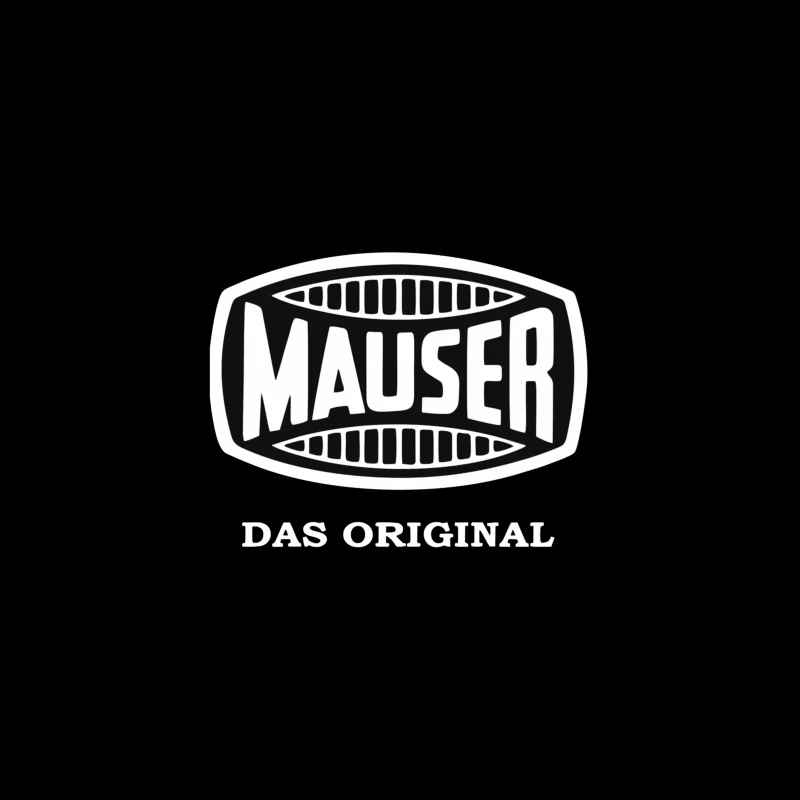 Vintage Mauser Firearms Company Logo with "Das Original" Text Travel Mug