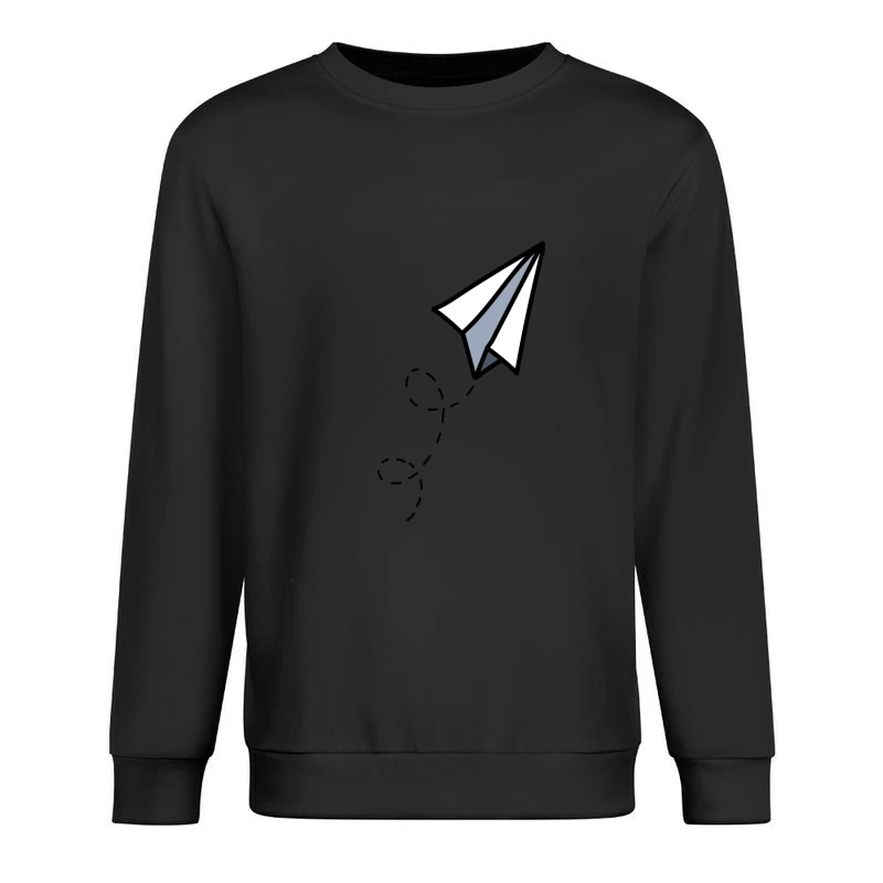 Avion en papier minimaliste Homme Sweat-shirt à enfiler