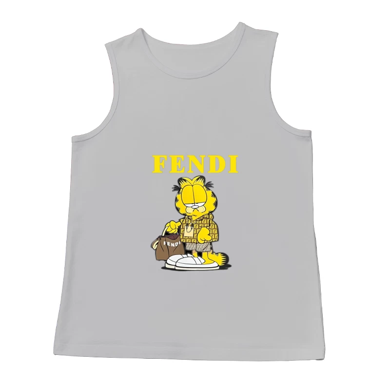 Garfield in Luxusmode von Fendi Herren Tanktops