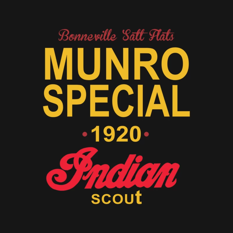 Vintage Burt Munro Indian Scout Bonneville Salt Flats retro Mouse Pad