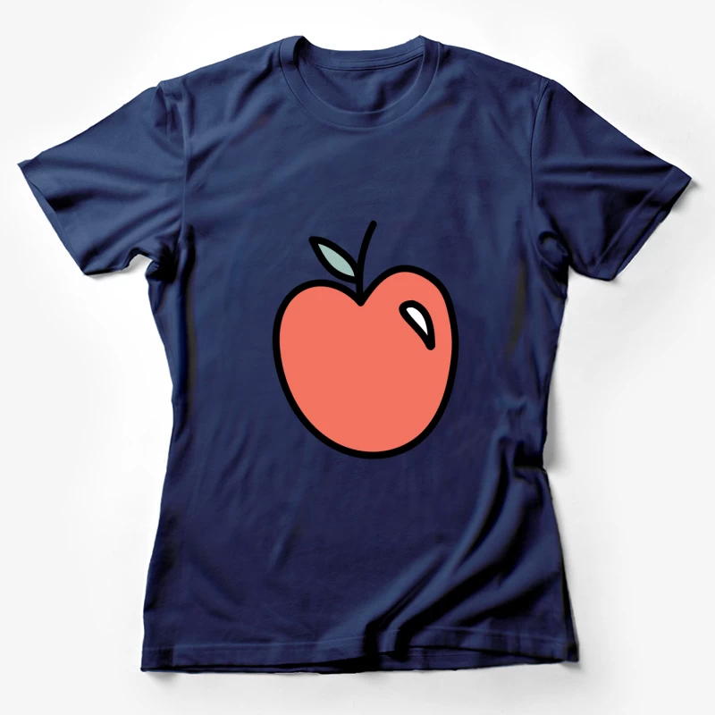Illustration de pomme minimaliste Femme T-Shirt