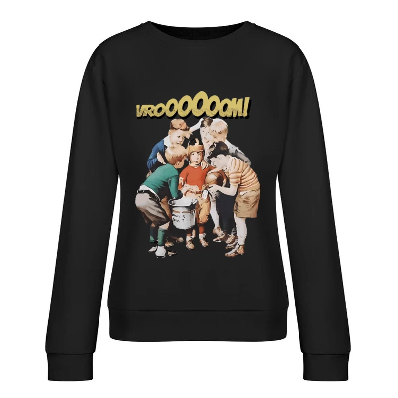 Kinderfantasie mit Helm Damen Pullover Sweatshirt