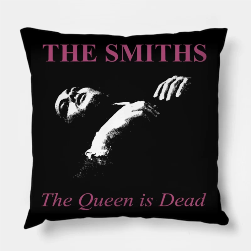 The Smiths "The Queen Is Dead" Album Cover Art Throw Pillow