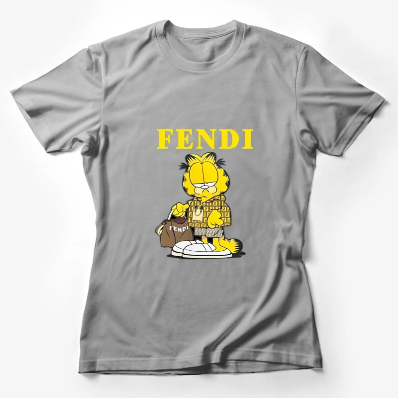 Garfield in Luxusmode von Fendi Damen T-Shirt