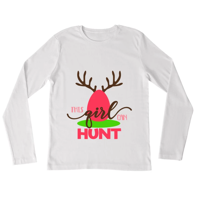 Chasseuse à l'esprit aventureux Femme Manches Longues T-Shirt