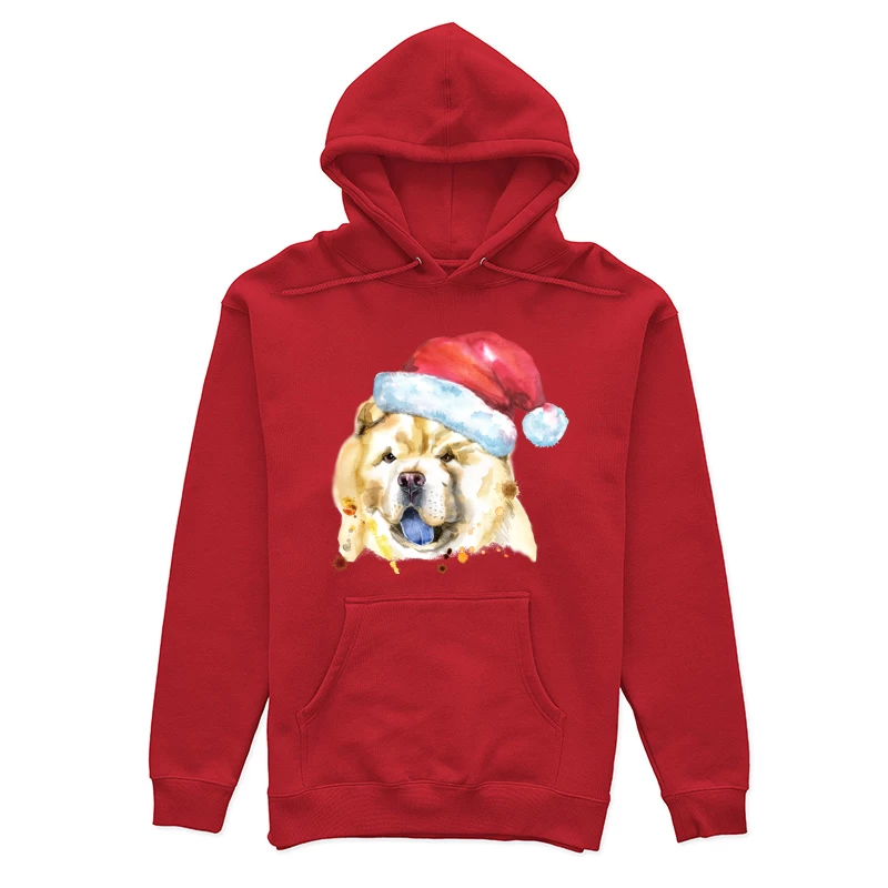 Chien de Noël avec Chapeau Rouge Femme Sweat à capuche
