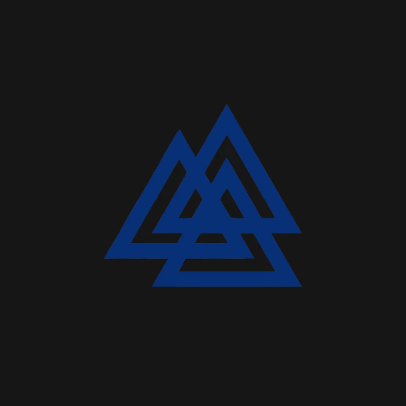 Valknutr Knoten der Gefallenen Odin Nordisch Symbol Aspekte Wotan Desk Mat