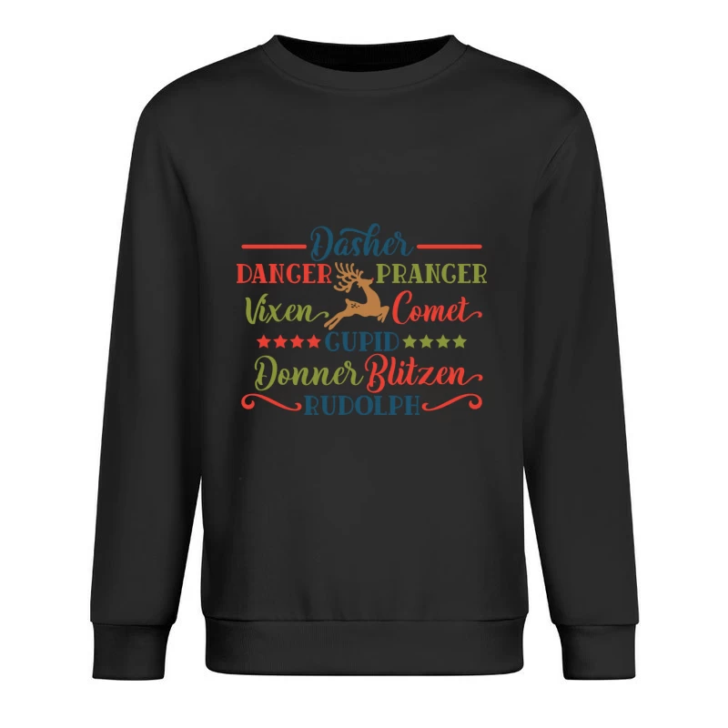 Noms des rennes de Noël Homme Sweat-shirt à enfiler