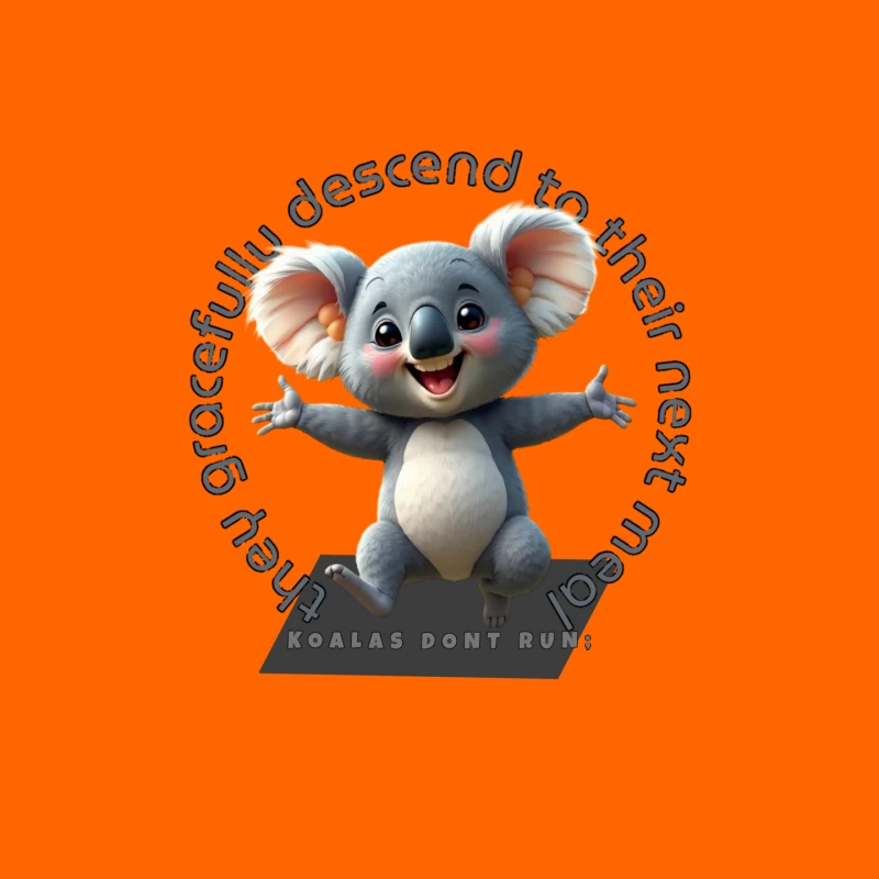 Playful Cartoon Koala Mouse Pad