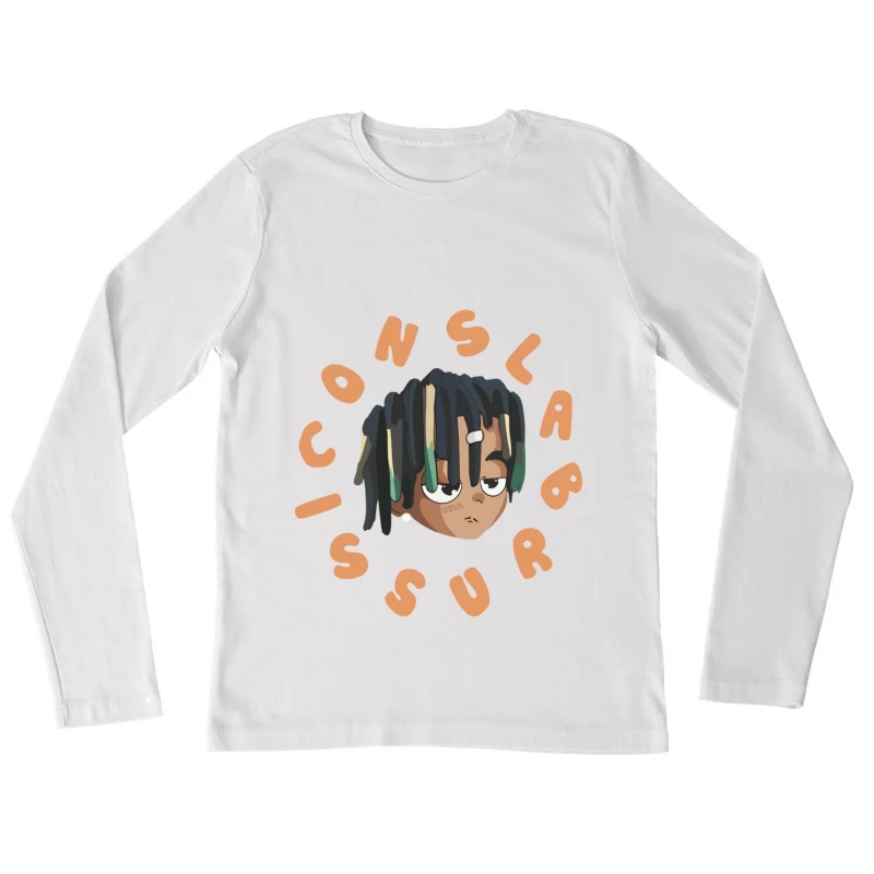 Stilvolle Cartoon-Dreadlocks-Kunst Damen Langarm T-Shirt
