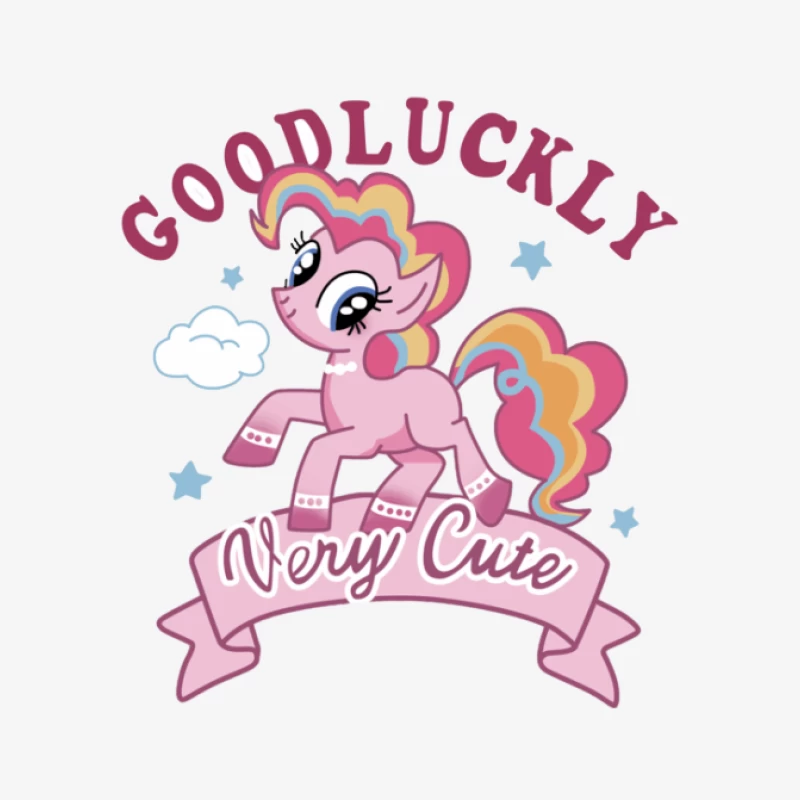 Sehr niedliches rosa Pony mit Regenbogenmähne Herren Pullover Sweatshirt