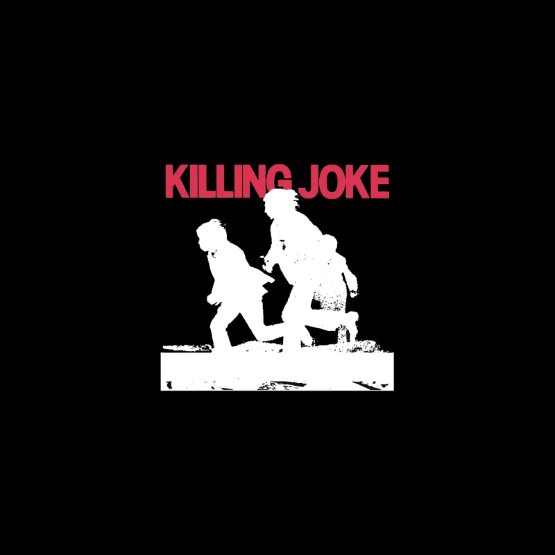 Killing Joke Post-Punk Album Cover with White Silhouettes Travel Mug