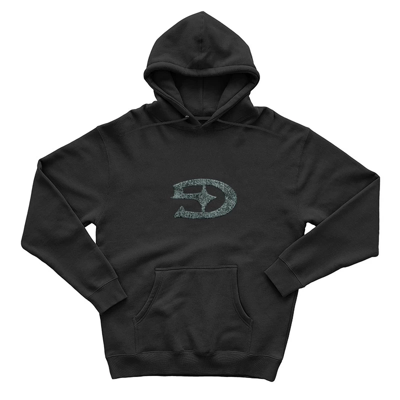 Grunge-Logo im Dreieck-Design Herren Pullover Hoodie