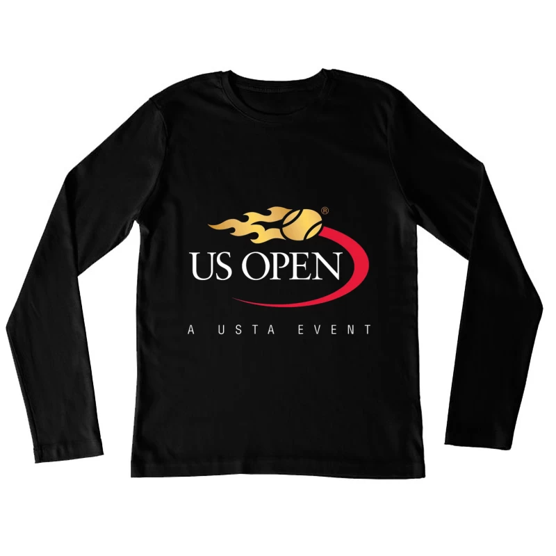 US Open Tennis Championship Tournament Logo Design Female Long Sleeve T-Shirt