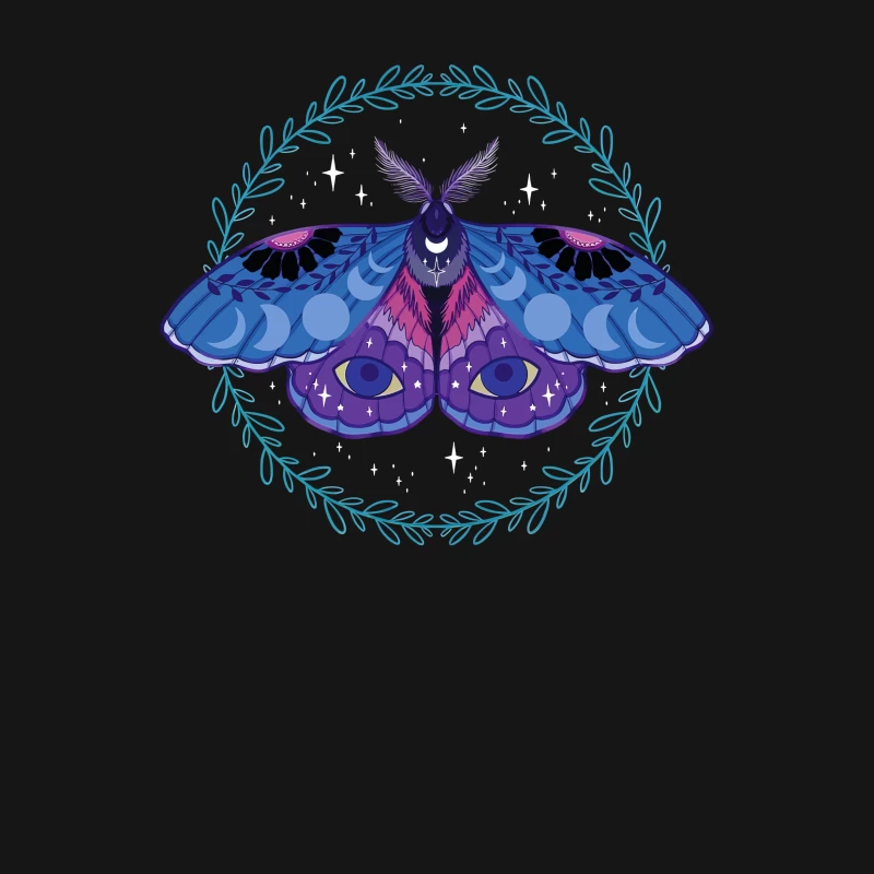 Celestial Moth – Mystical Nocturnal Elegance Female T-Shirt