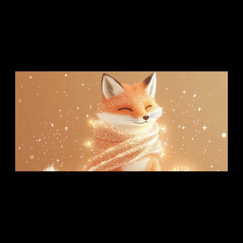 Magical Fox with Sparkles and Gift Coffee Mug