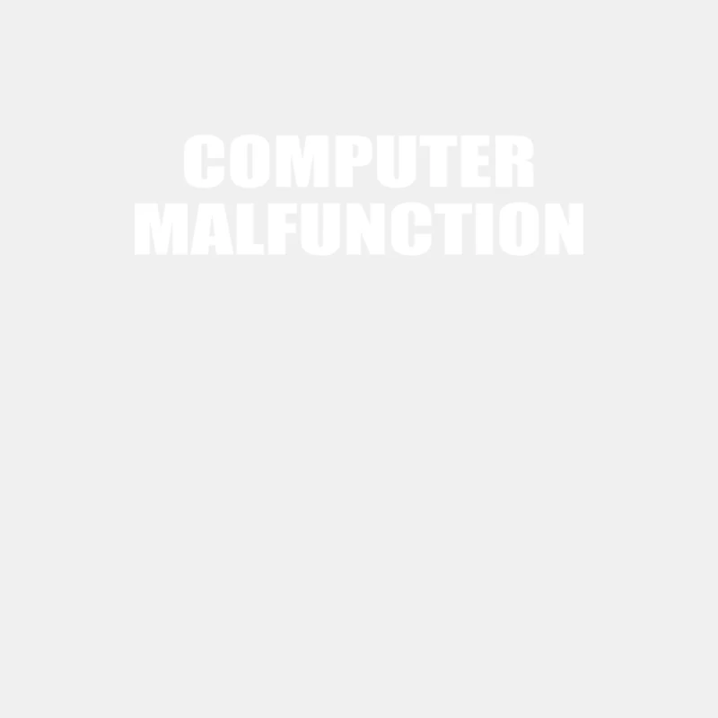 Computer Malfunction Male Tank Top