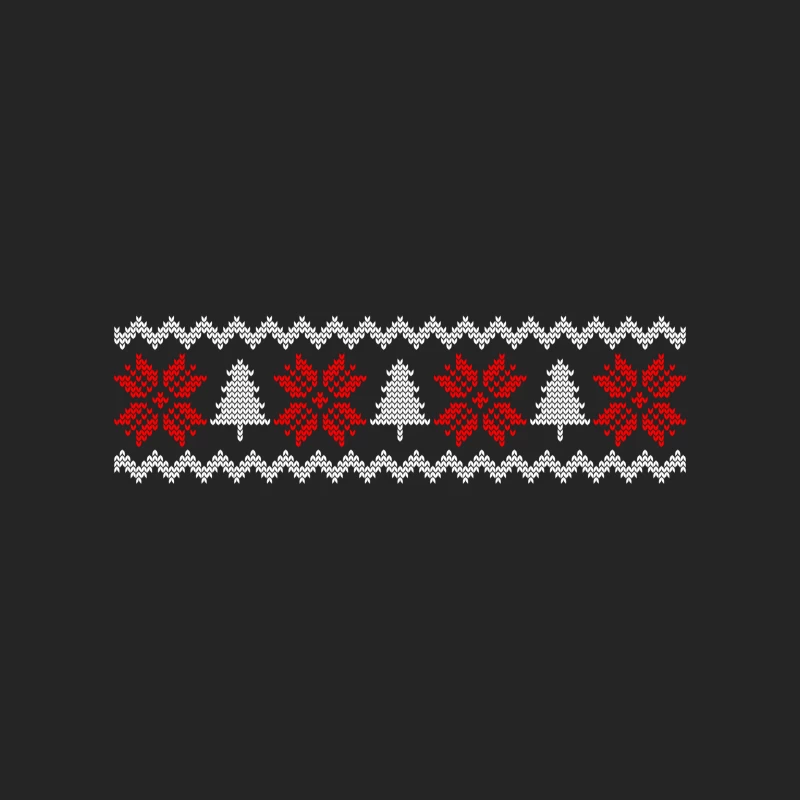 Motif de Noël avec flocons et sapins Femme Sweat-shirt à enfiler