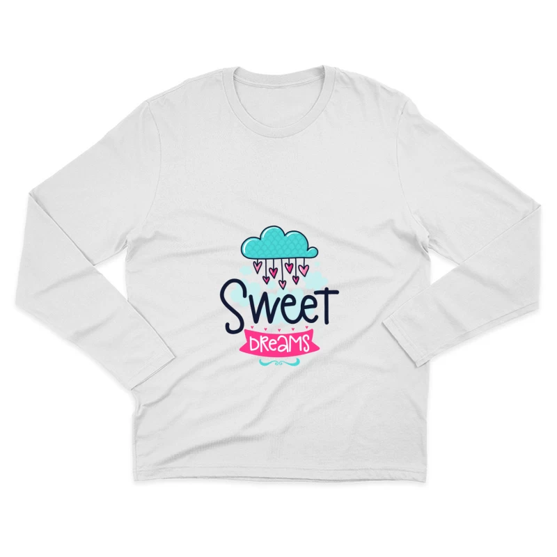 Rêves Doux avec Nuage Coloré Homme Manches Longues T-Shirt