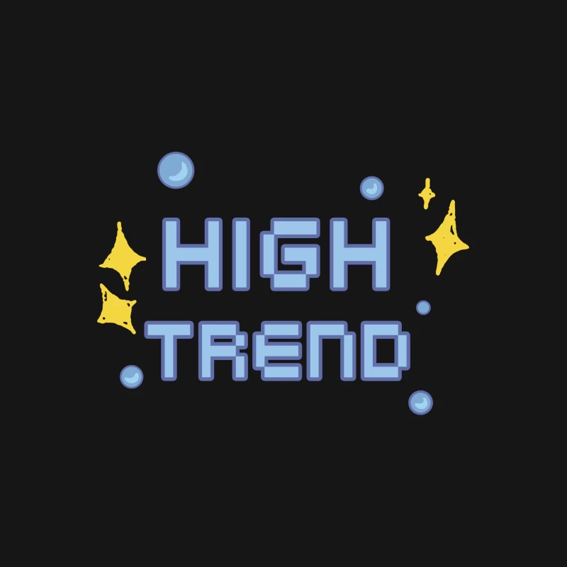 High Trend Schriftart Design Herren T-Shirt