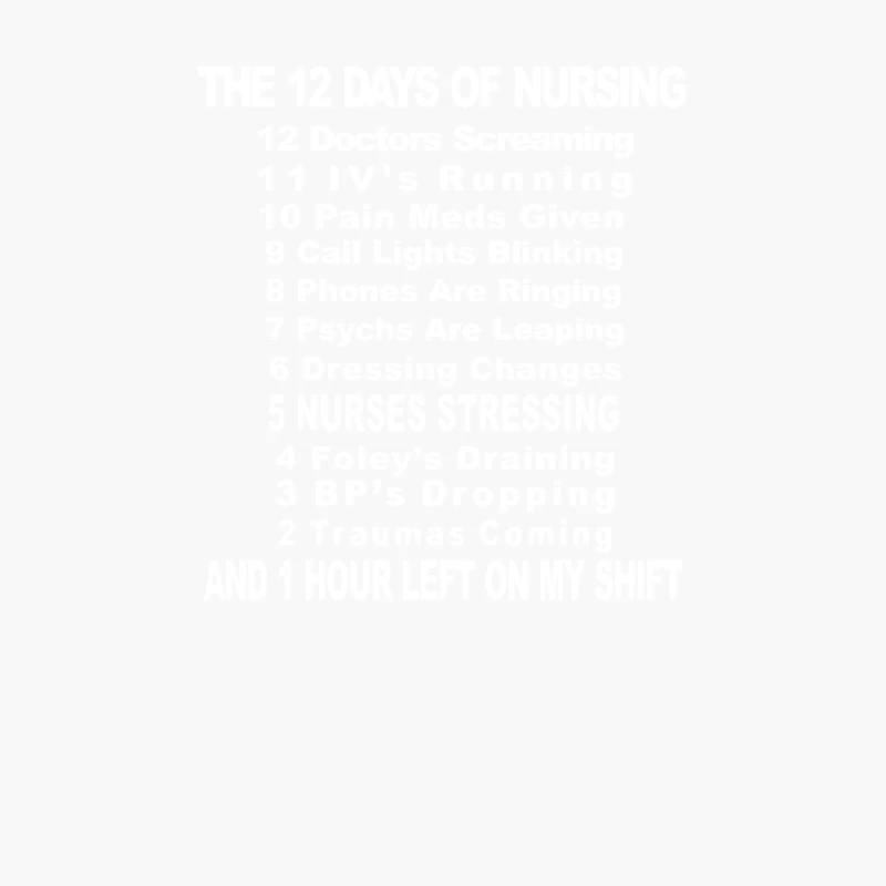 The 12 Days of Nursing Cotton Tote Bag