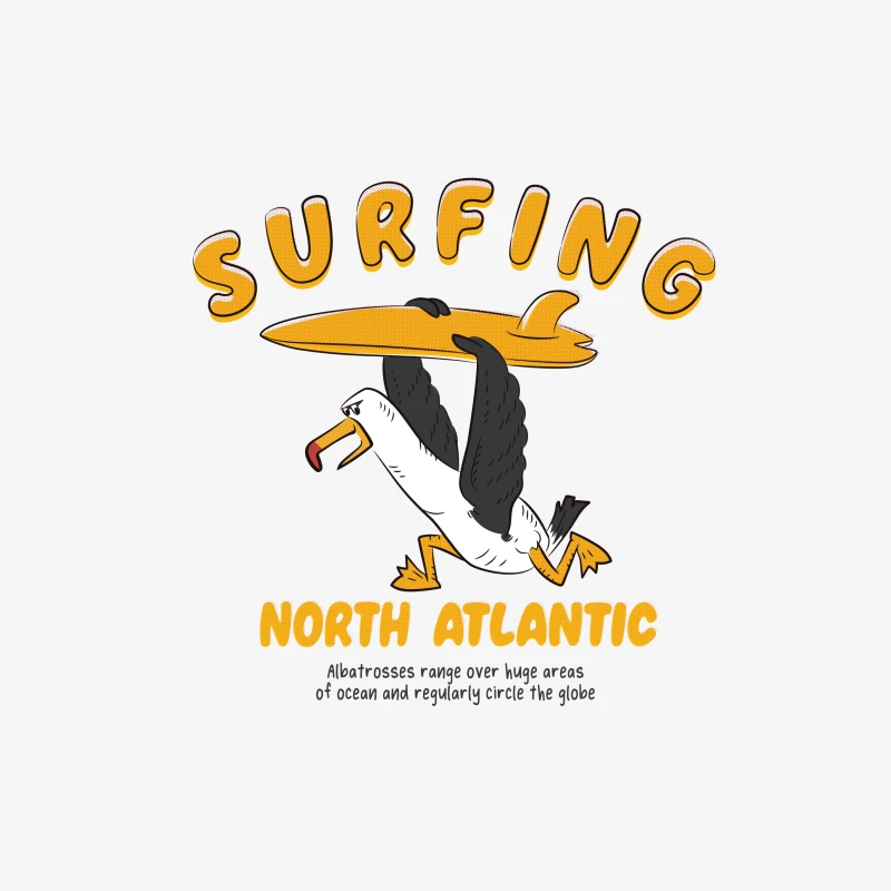 Surfing Adventure in the North Atlantic Female Pullover Sweatshirt