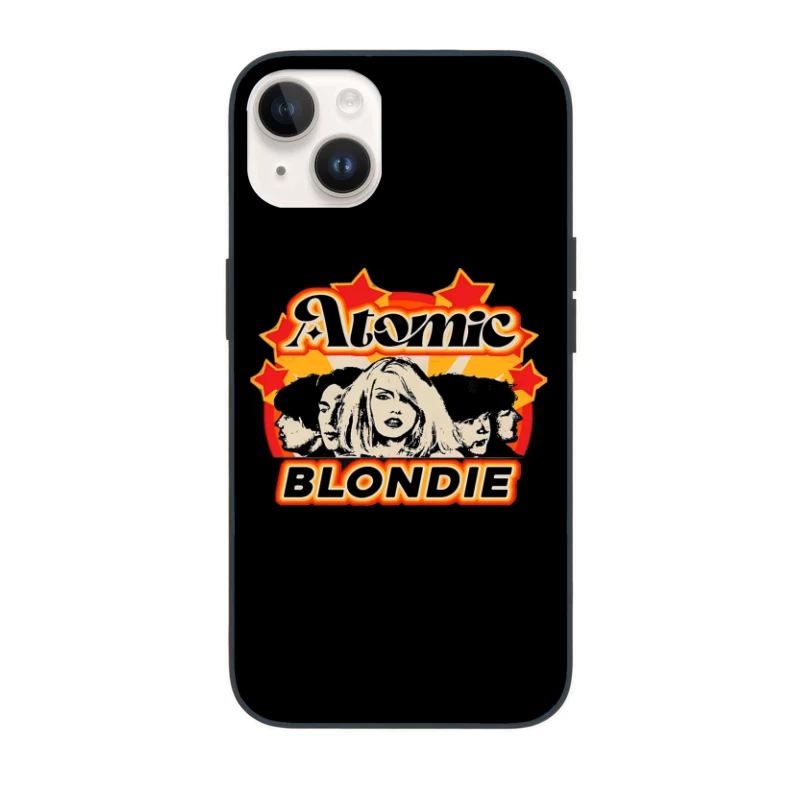 Atomic by Blondie - Retro Band Logo Design iPhone Case