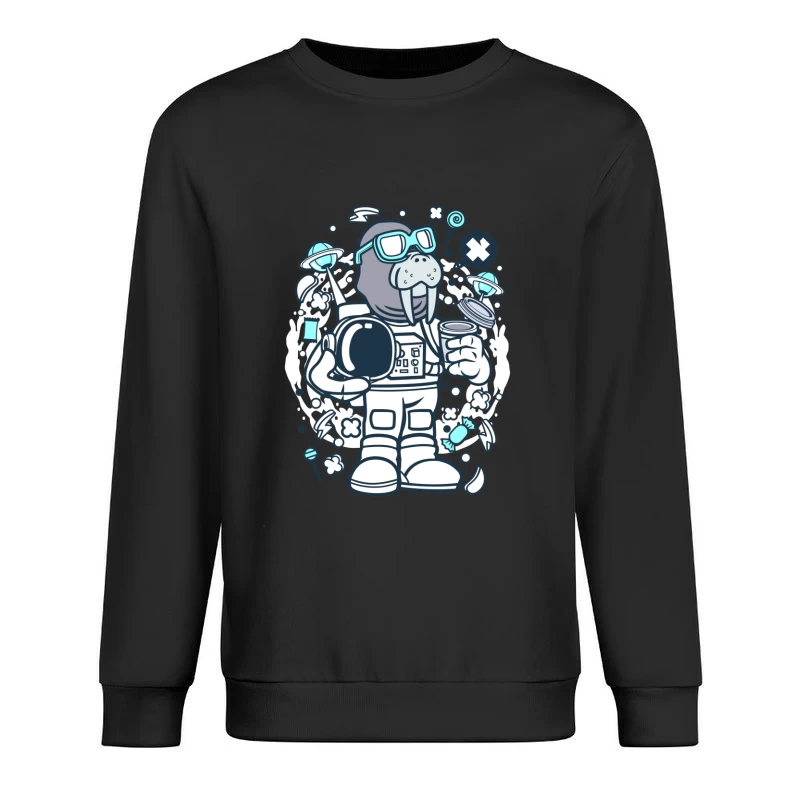 Astronaute morse dans l'espace Homme Sweat-shirt à enfiler