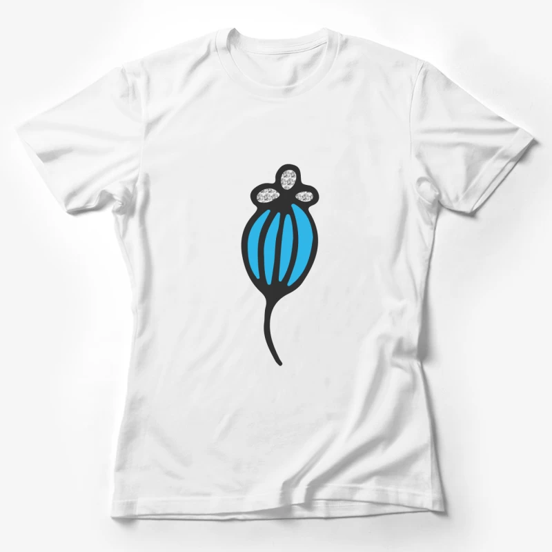 Motif bleu moderne Femme T-Shirt