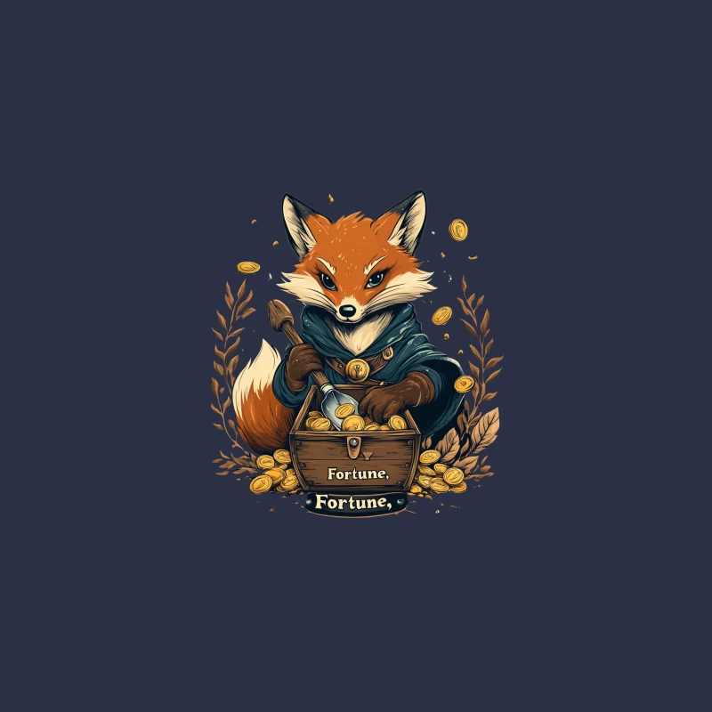 Fortune-Seeking Fox: A Whimsical Treasure Tale Bucket Hat