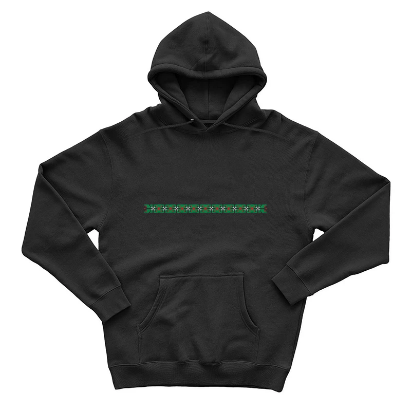 Motif géométrique coloré en rouge et vert Homme Sweat à capuche
