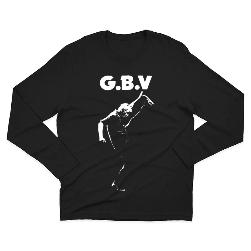 Graceful Ballet Dance Sketch in Line Art Male Long Sleeve T-Shirt