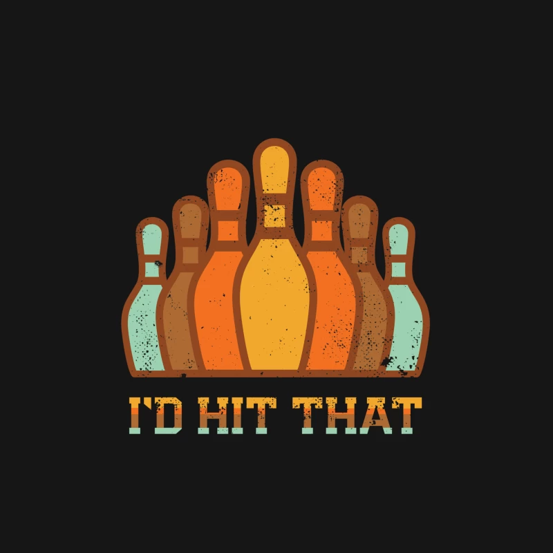 Humour de bowling rétro Femme T-Shirt