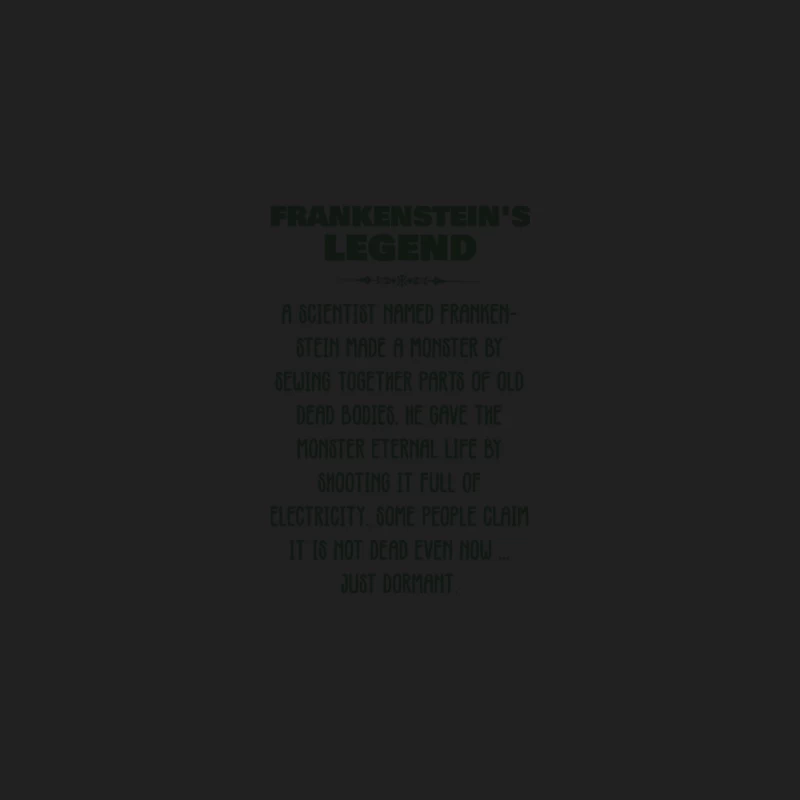 Frankenstein_s Legend Bucket Hat