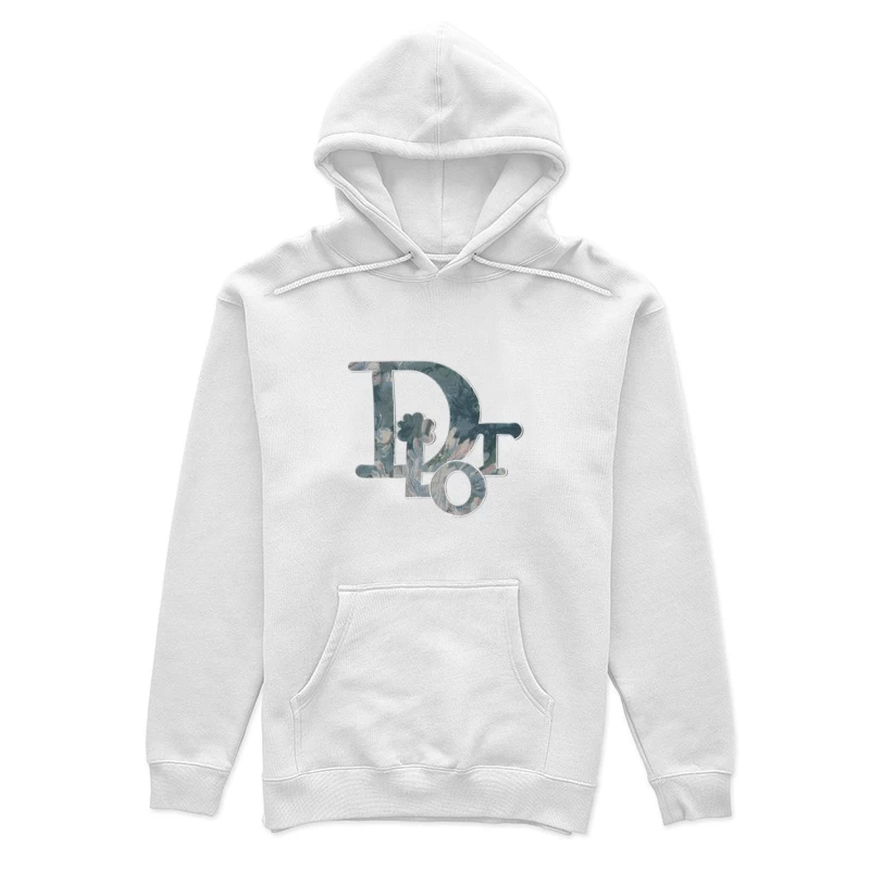 Florales Buchstaben-Logo Design Damen Pullover Hoodie