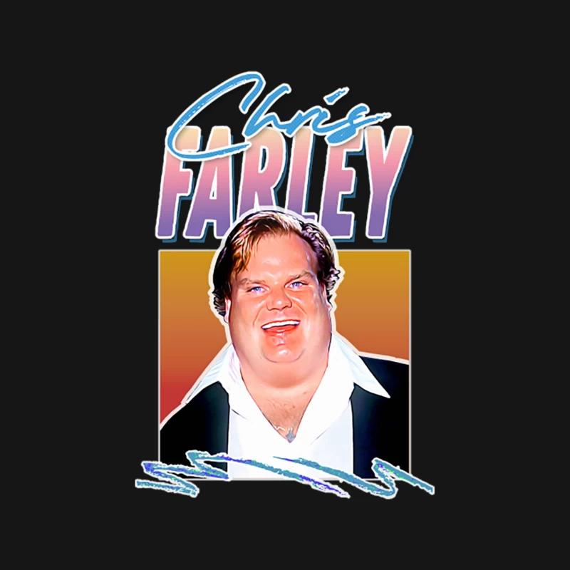 Chris Farley  Retro Film Fan Aesthetic Design Mouse Pad