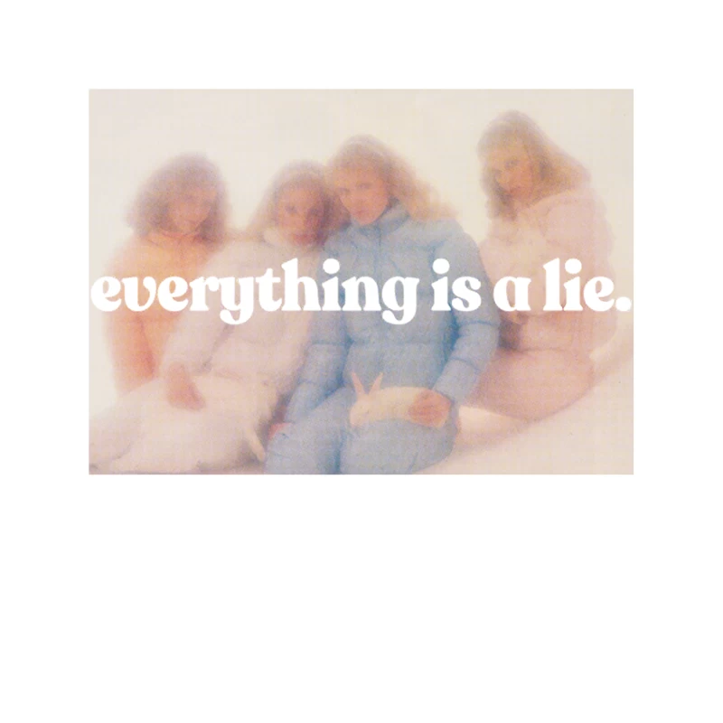 Everything Is A Lie  Aesthetic Nihilism Design Tapestry