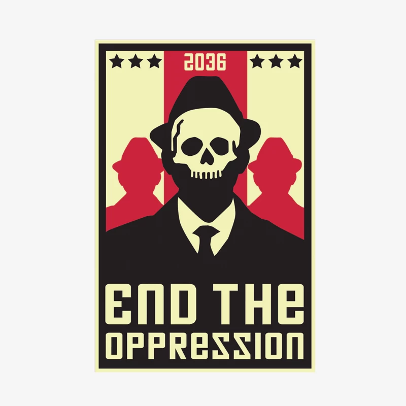 Protestation contre l'oppression en 2036 Homme Sweat-shirt à enfiler