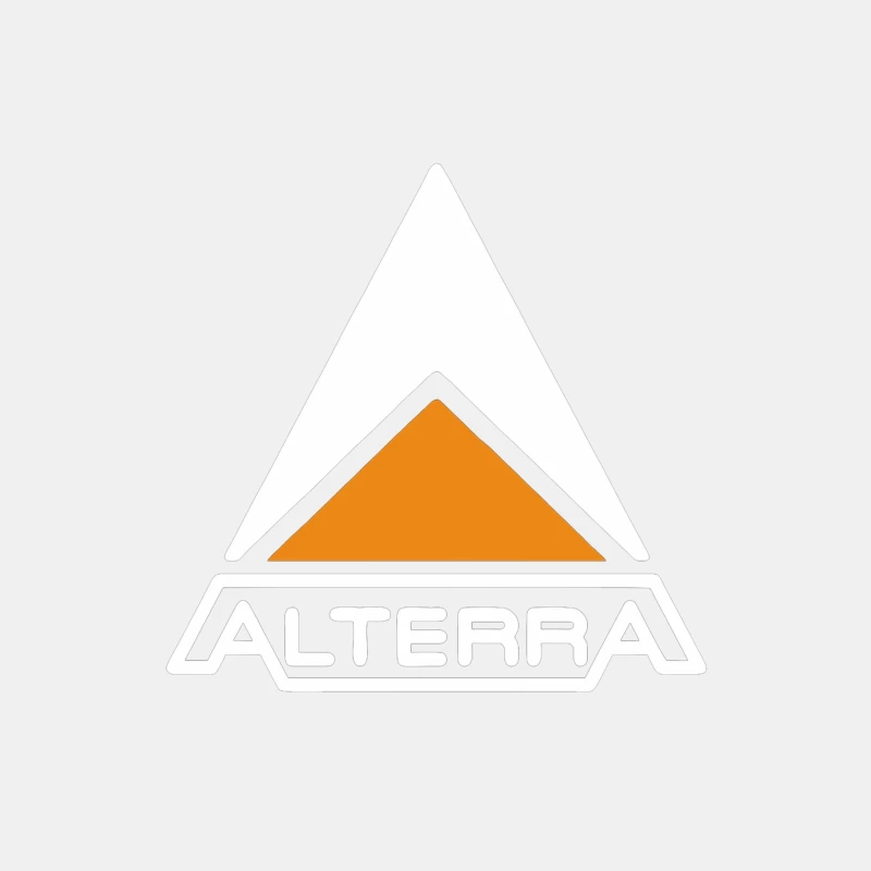 Alterra Corporate Logo with Orange Triangle Design Male Tank Top