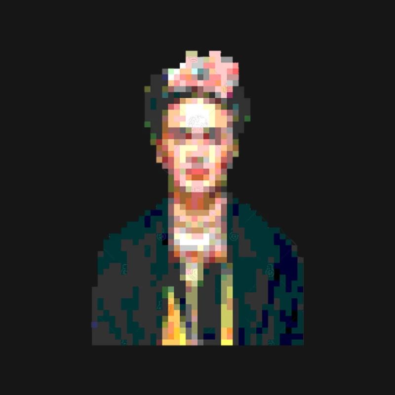 Frida Kahlo Pixel Art Design Mouse Pad