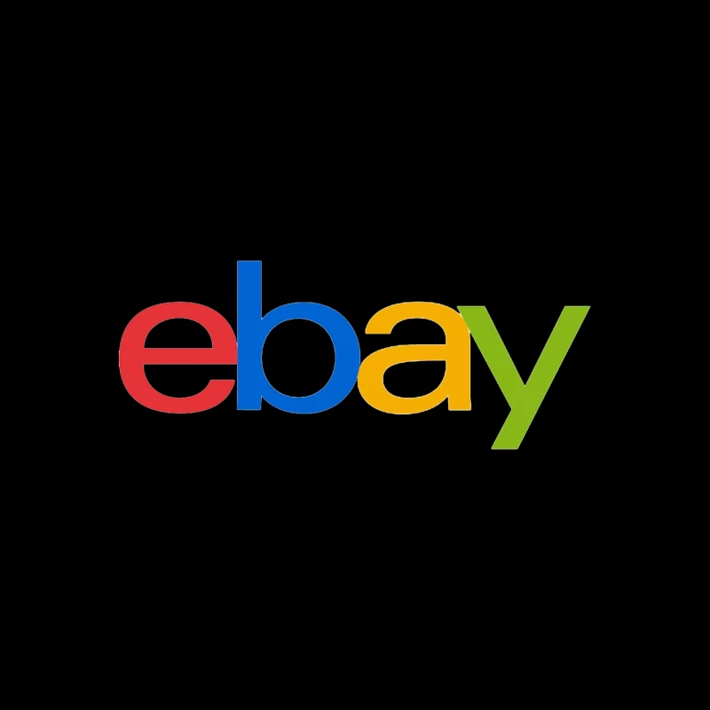 eBay Official Multicolored Logo Mouse Pad