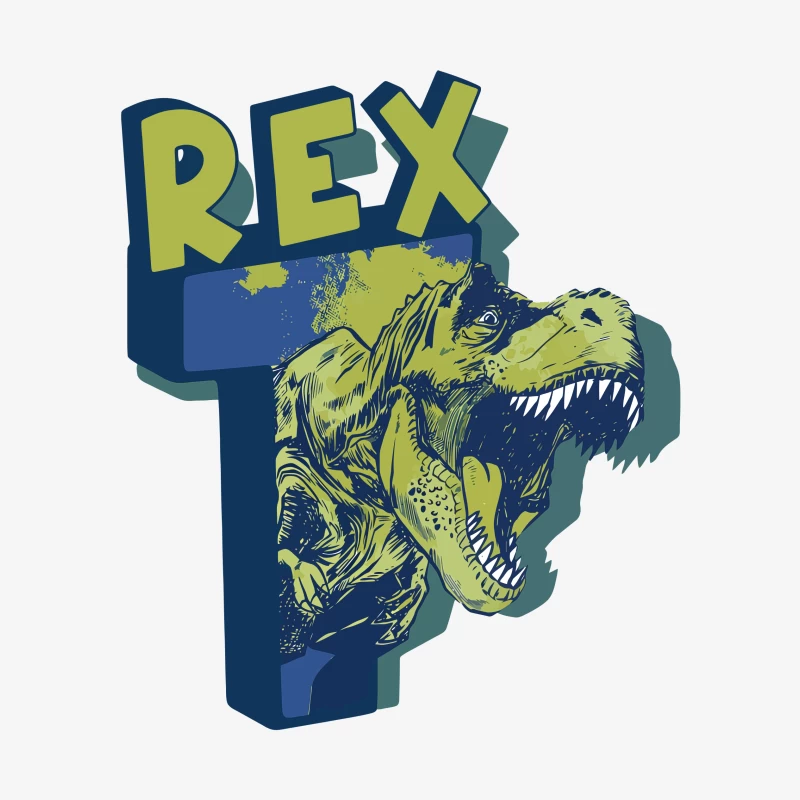 Bold Vintage T-Rex Graphic – Striking Dinosaur Design Male Pullover Sweatshirt